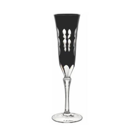 Kawali Black Champagne Flute